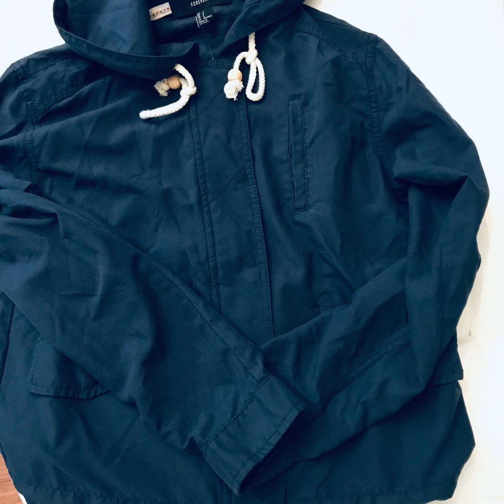 Light Weight Navy Blue Utility Jacket